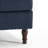 Upholstered Navy Tufted Corduroy Armchair with Pillow Back, One Arm Single Chair Module Part For Sectional Sofa-1285028550
