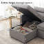 Canapé-lit modulaire en L de 92,5 po de large avec rangement en L-768465998