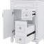 Meuble-lavabo 24 po avec lavabo en céramique, petite armoire avec 2 tiroirs et tablette réglable-1237536843