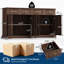 Buffet moderne brun de 63 po