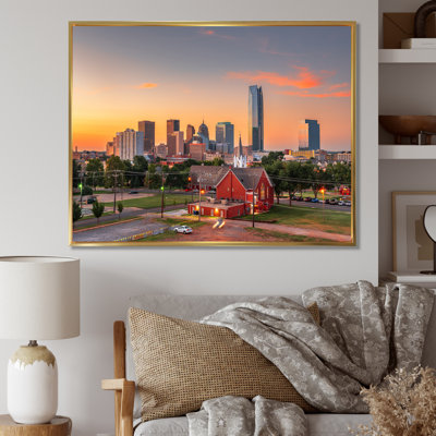 «Oklahoma City Sunset» sur toile