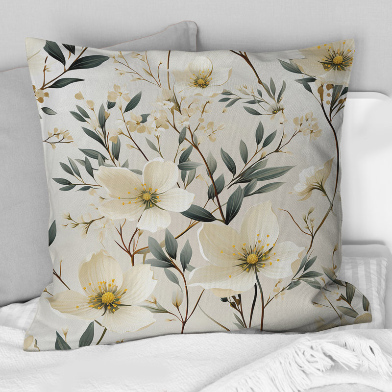 Coussin décoratif, H 16 po x l 16 po