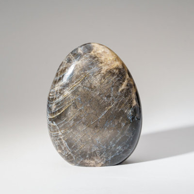 Genuine Polished Black Moonstone Freeform from Madagascar (2.1 Lbs)