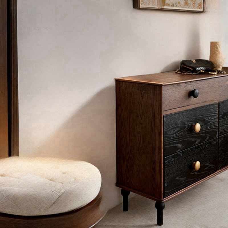 Commode d'appoint en bois massif