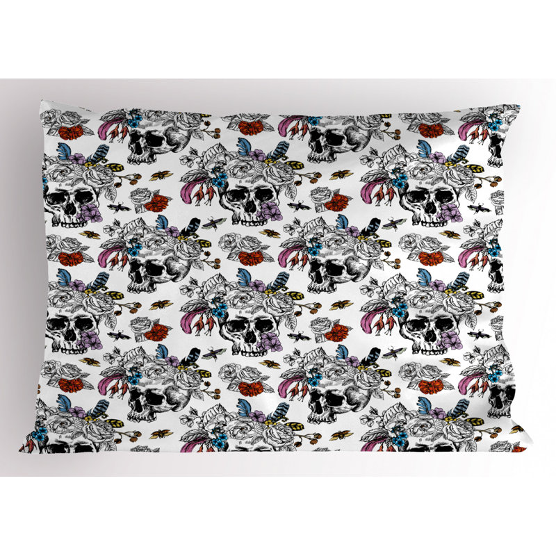 Flowers Polyester Sham Set, Twin