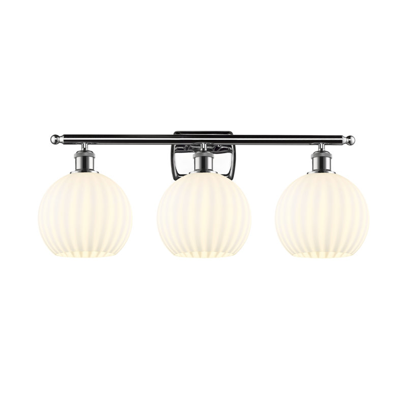Éclairage de salle de bain à intensité variable à 3 lumières Berklie, Chrome poli