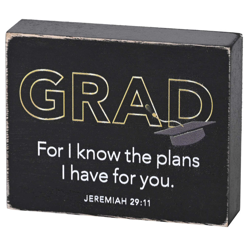 Plaque de table Grad For I Know 4X3