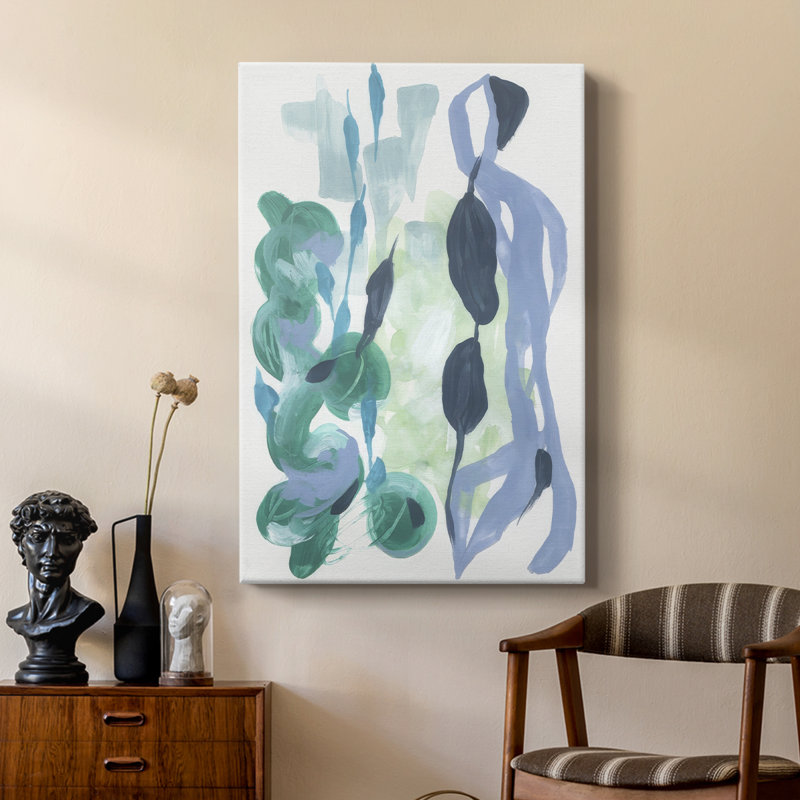 Abstrait varech I - galerie Cavas sur mesure, H 36 po x l 24 po