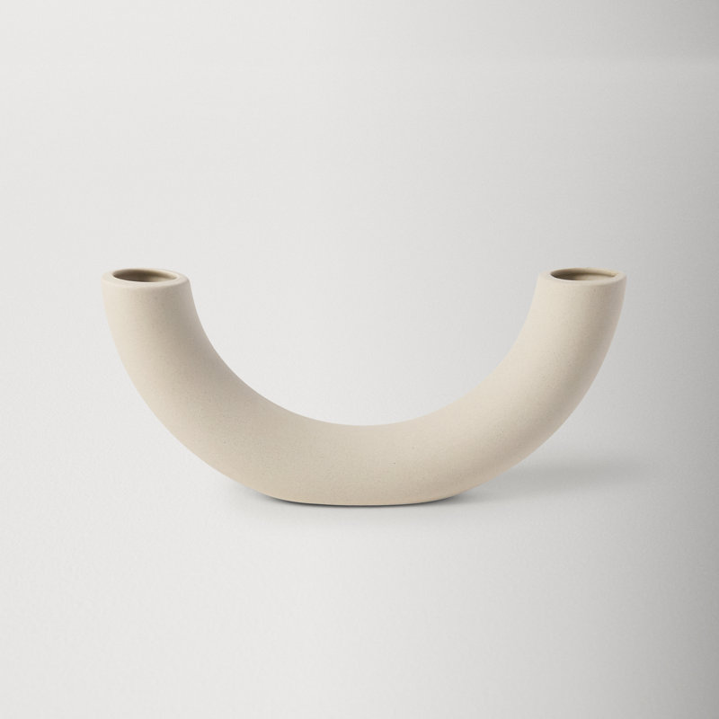 Beige Novelty Ceramic Table Vase for Bouquets