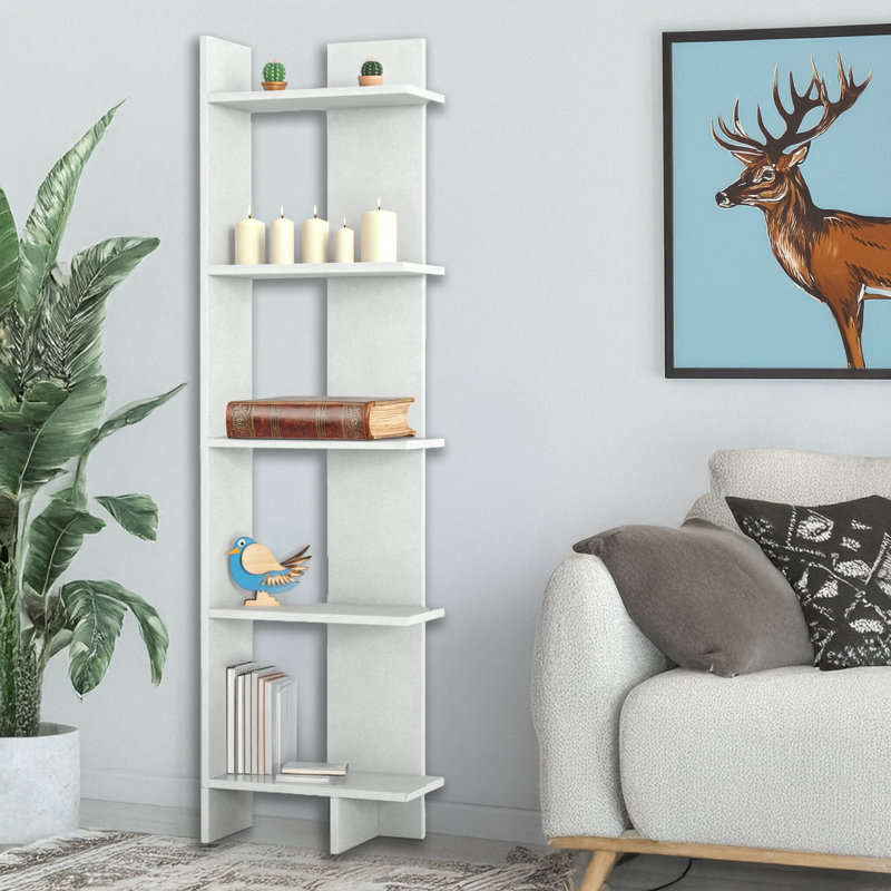 67'' Tall 5 Shelves Standard Bookcase