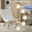 Chaise berçante Lazy, fauteuil de détente confortable à dossier large-211908773
