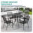 Brojanac Round Steel Outdoor Dining Table Yes , 29.53 " W 36.02 " D