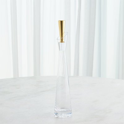 Slant Decanter-Gold-Med