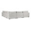 Canapé modulaire en tissu 5 pièces Ludwig