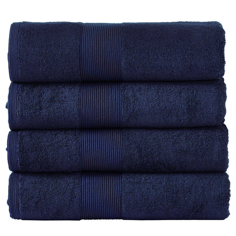 Evteka Plush Bath Towel, Navy Blue