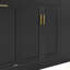 Buffet de rangement multifonctionnel, rangement pour poubelle, armoire à porte coulissante et support à épices à 3 niveaux, îlot de cuisine pour la cuisine, la salle à manger-205515827