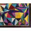 Tapis mauve / jaune / gris à motif géométrique Shirey-118116000