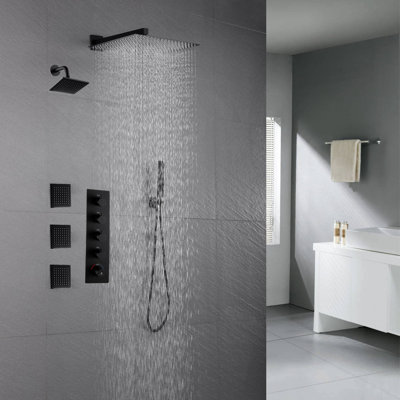 Thermostatic All-In-One Kit with Rough in-Valve