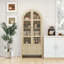 Vitrine de rangement arquée avec tablettes réglables, pour la cuisine, la salle à manger et le salon