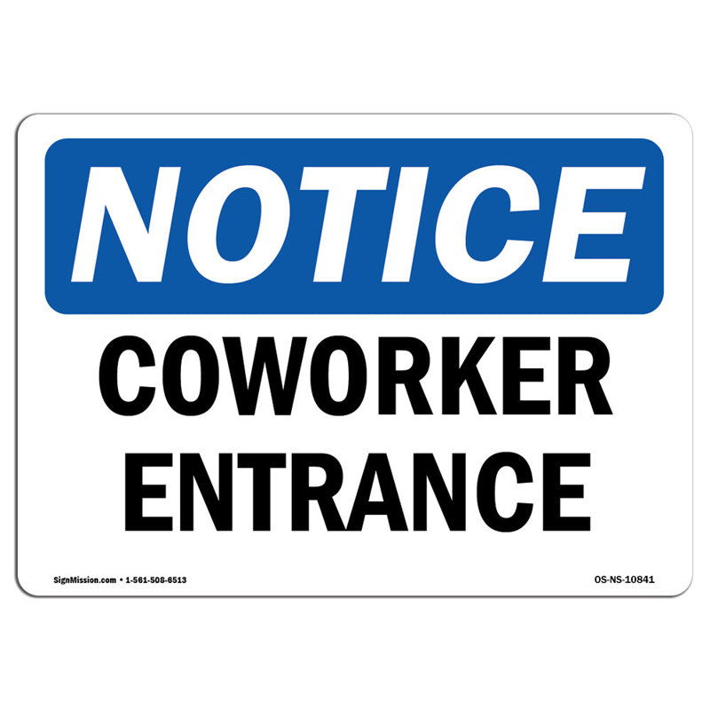 Plaque de coworker d'entrée en aluminium 12 x 18, H 18 po x l 24 po x P 0,1 po