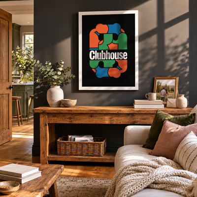 Clubhouse Circle Geometric - Framed Print