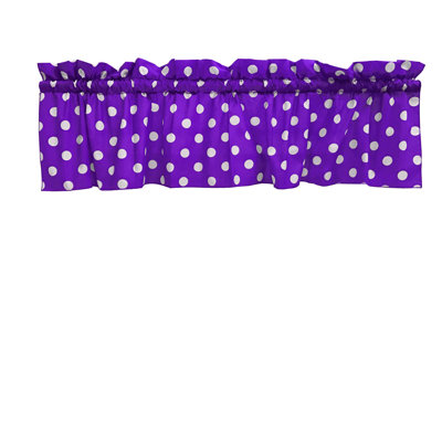 Cantonnière sur mesure en mélange de coton à pois 58 po Chrisman