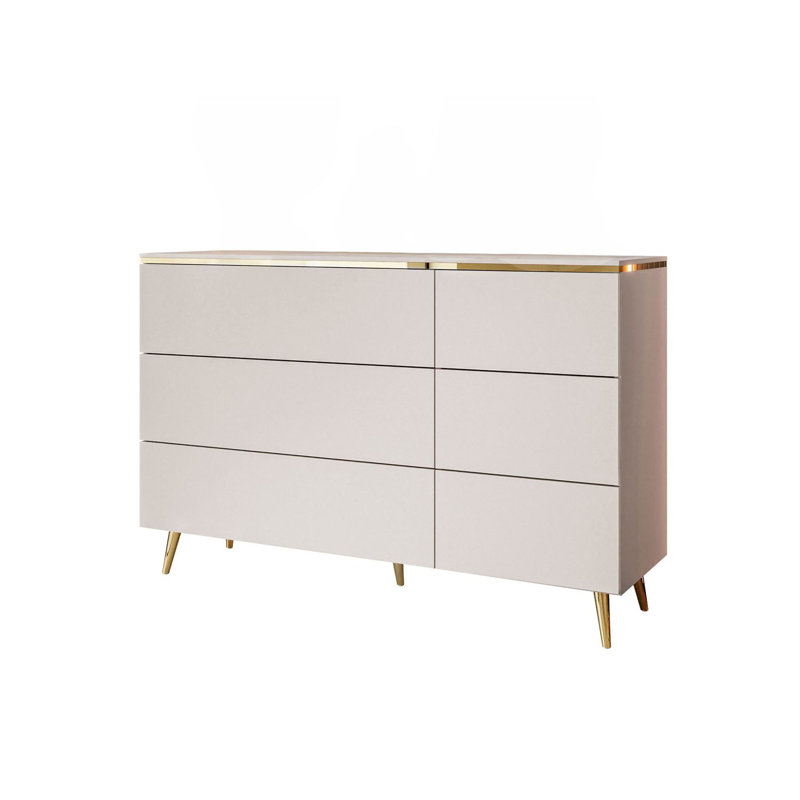 138cm W 6 - Drawer Chest of Drawers