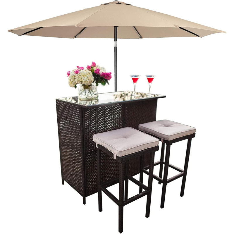 Marianah Bar Set, Light Brown