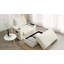 Canapé simple surdimensionné de 42 po, fauteuil en fausse fourrure de lapin avec porte-gobelets, méridienne rembourrée avec repose-pieds avec rangement et accoudoirs, canapé-lit avec siège profond pour le salon, appartement-1700964950