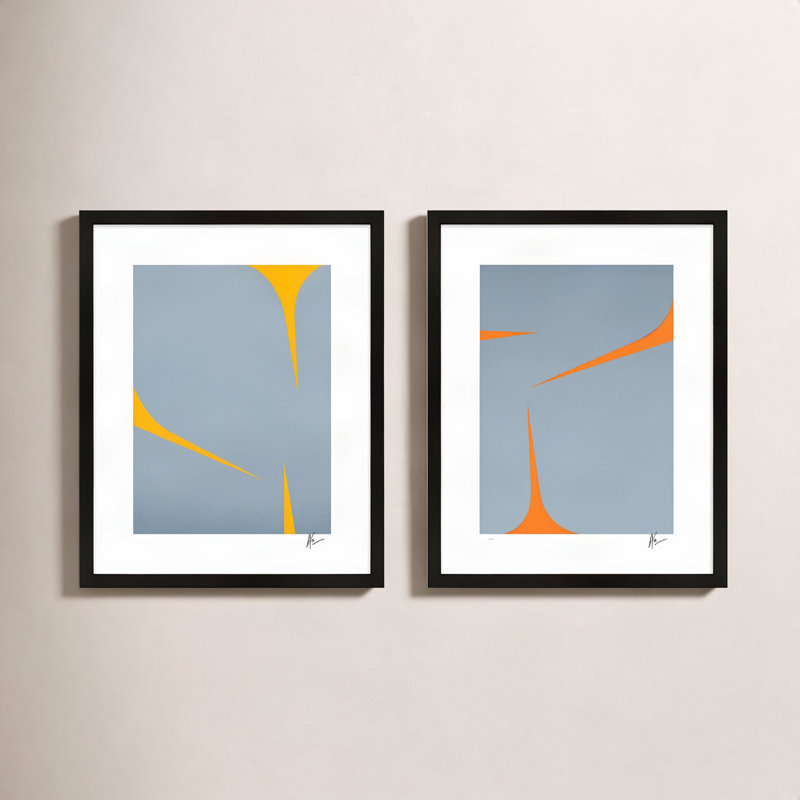 Clouds. Set Of 2 Print by Lee Lessem, Black, 20" W x 25" H