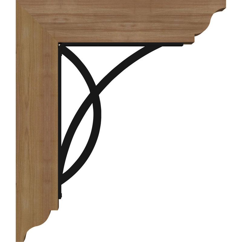 Support de fer triple 4 po Miller, 16"H x 13 1/2"D, Cèdre rouge de l'Ouest l 3 1/2 po x T 4 po (lisse