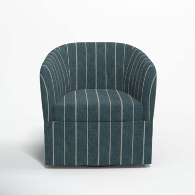 Lesia Upholstered Swivel Barrel Chair