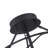 3-Light Black Finish Caged Semi-Flush Mount Light
