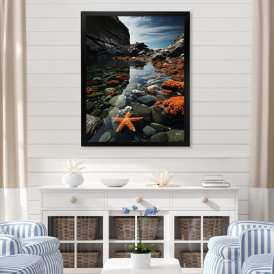 Romriell Coastal Rocky Coast, reproduction d'art sur toile encadrée