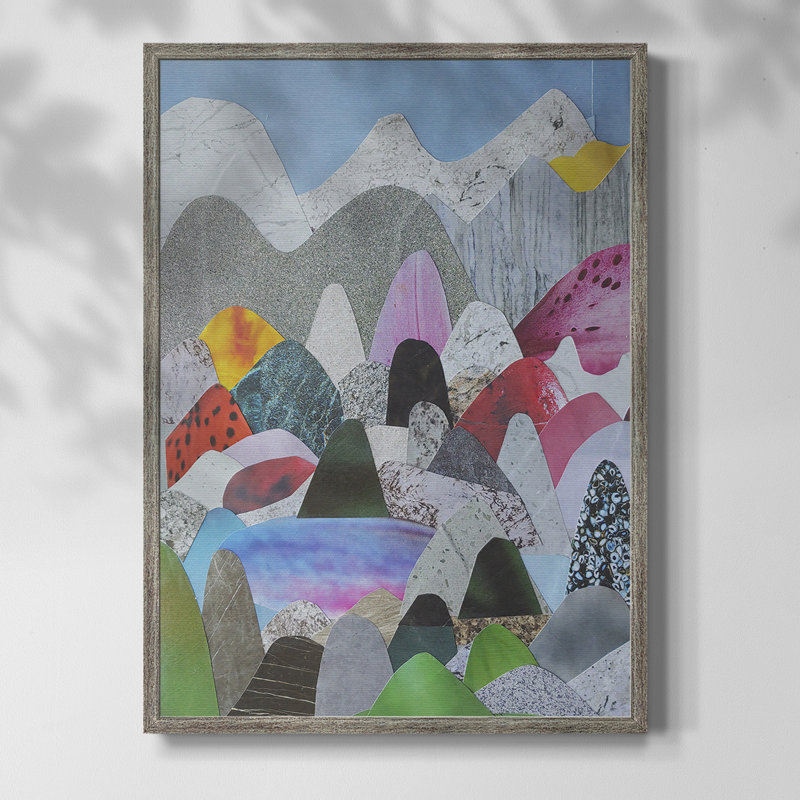 Utah Mountains Framed Print - Solid Wood, 11" H x 9" W