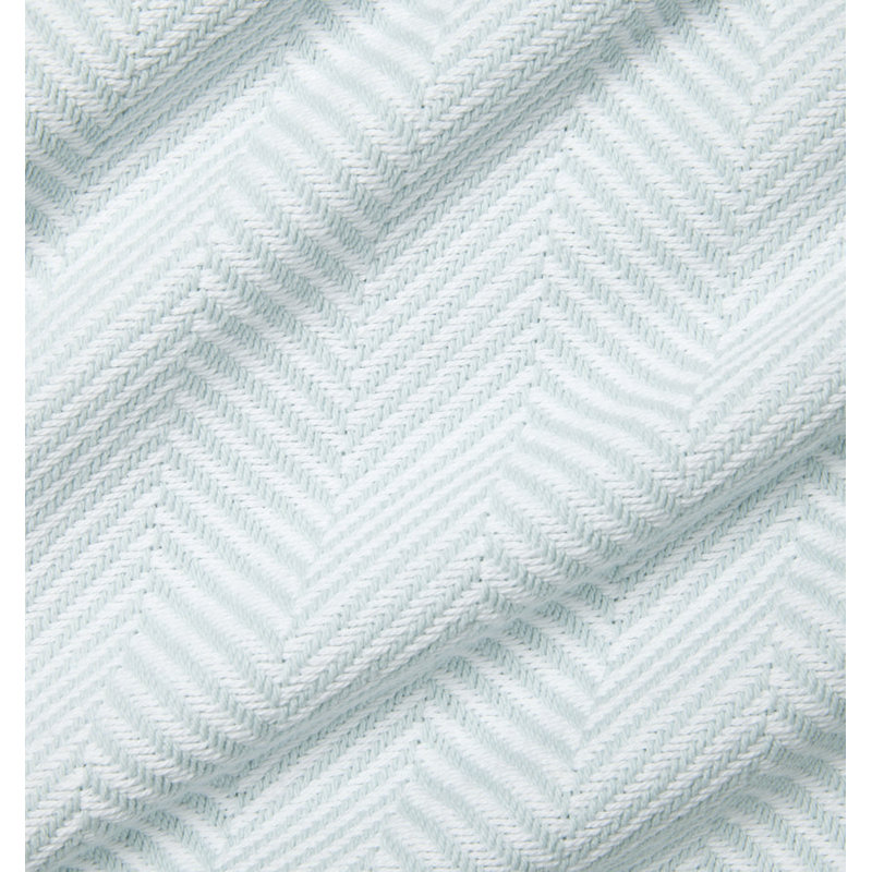 Camilo Blanket, White/Aquamarine, King