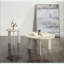 Table basse en céramique gris clair, design chic et facile à nettoyer pour le salon avec structure robuste