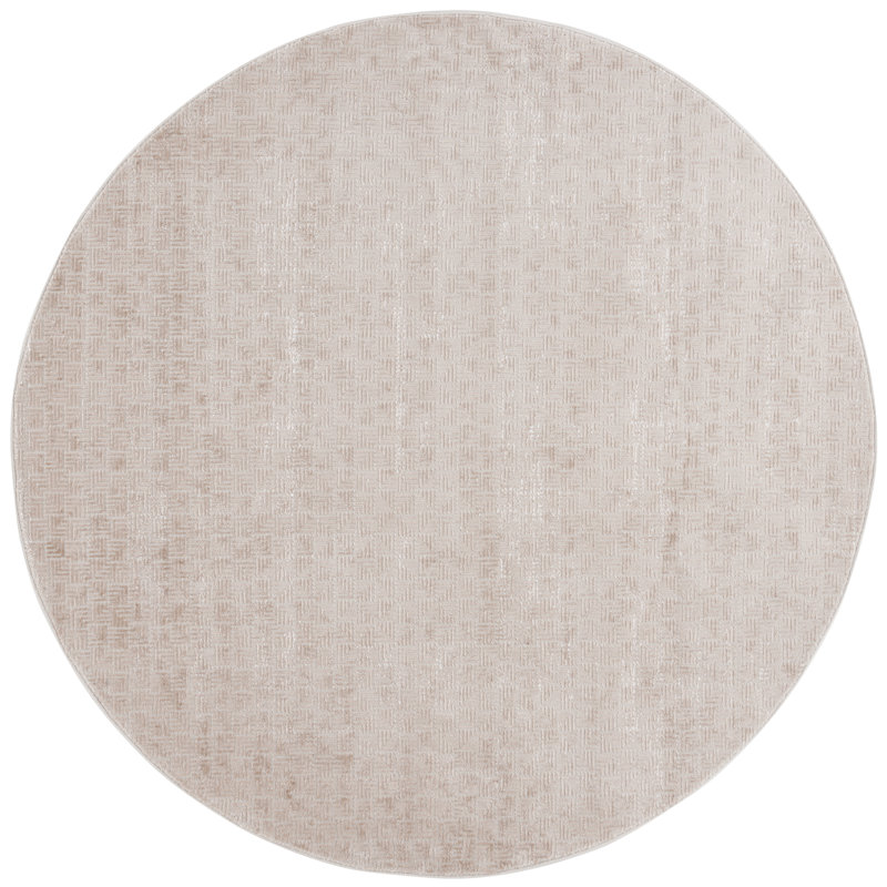 Huckson Performance Geometric Rug, Round 6'7"