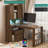 L-Shaped Desk, Computer Desk With Drawers With LED Light, Modern Corner Desk For Home, Office