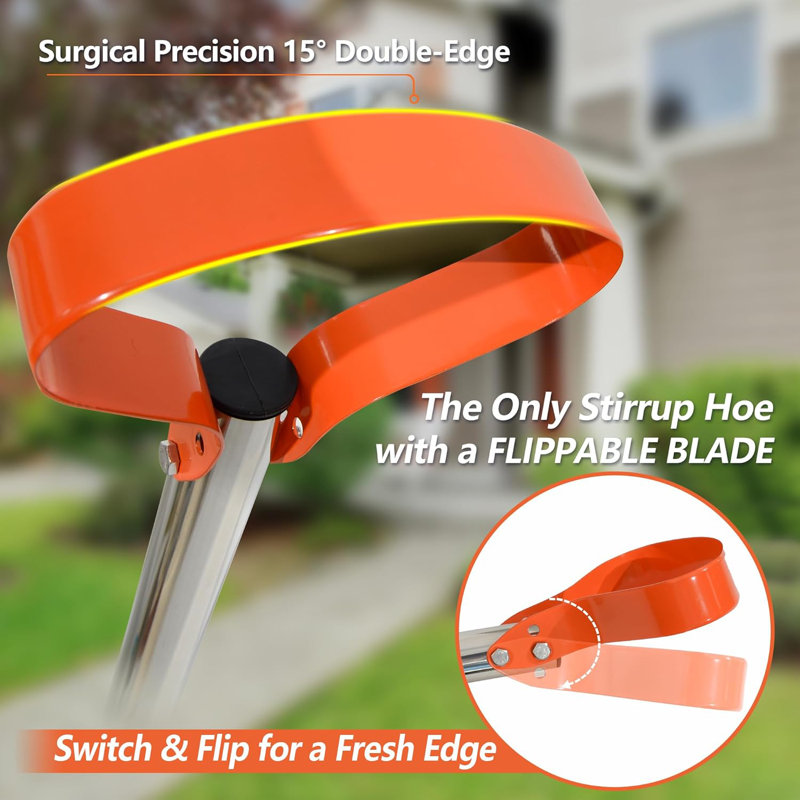 63-Inch Stirrup Hoe Garden Tool