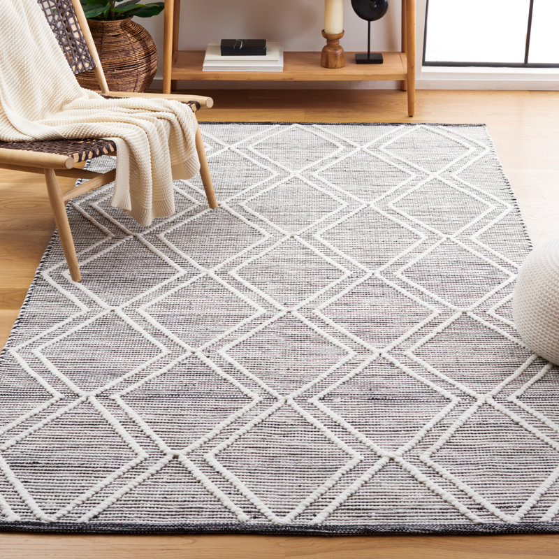 Kilim Hand Woven Performance Geometric Rug, Rectangle 5' x 8'