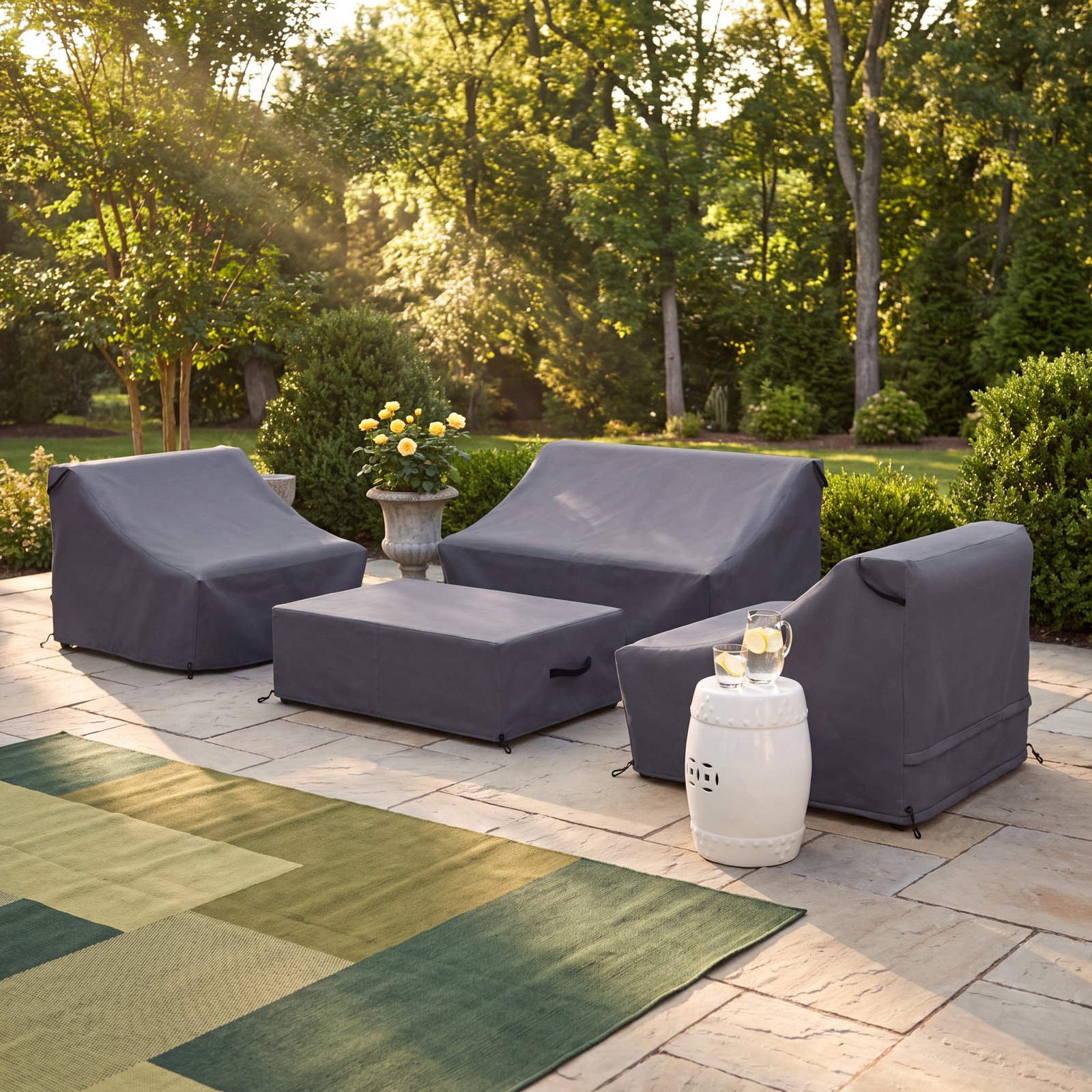 Louise 4-Piece Outdoor Sofa Group Cover