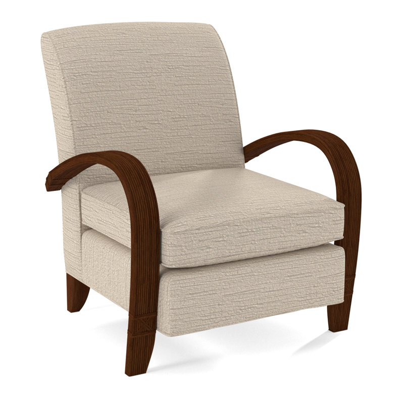 Vero Armchair, Coffee, White Performance Fabric; 0851-94