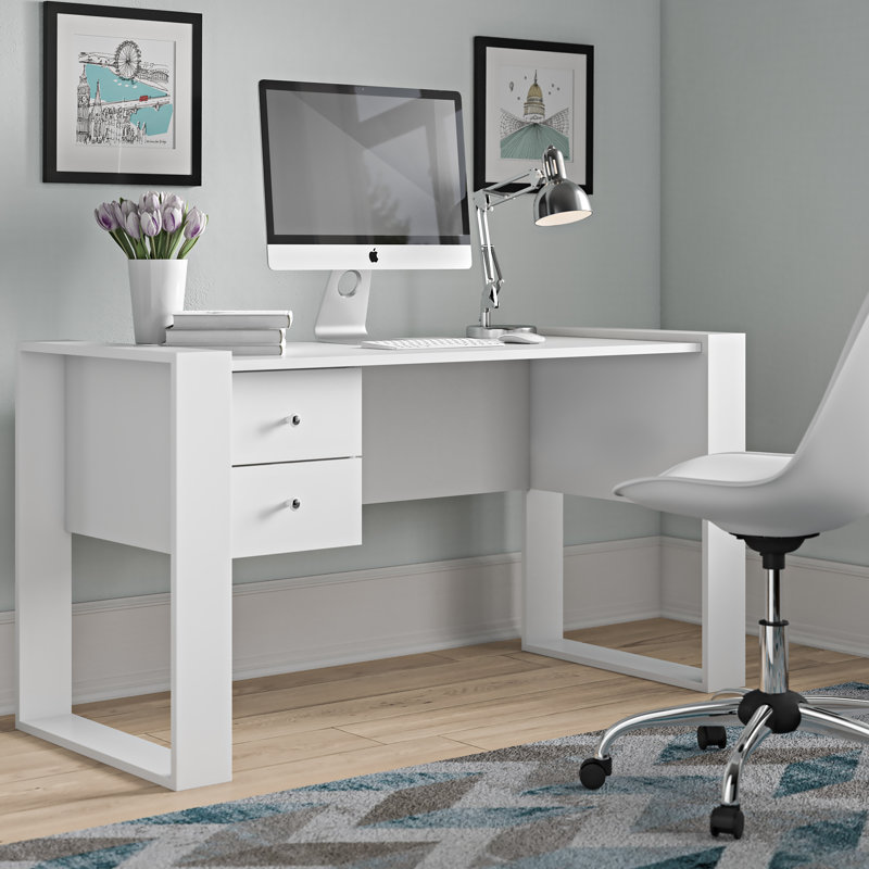 Velasco Writing Desk, White