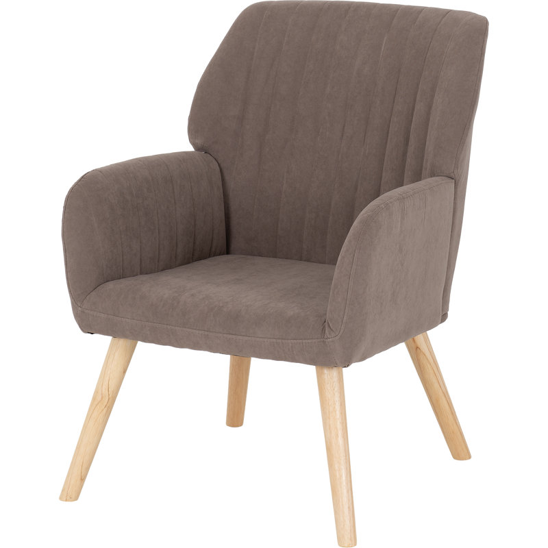 Velvet Side Chair, Brown