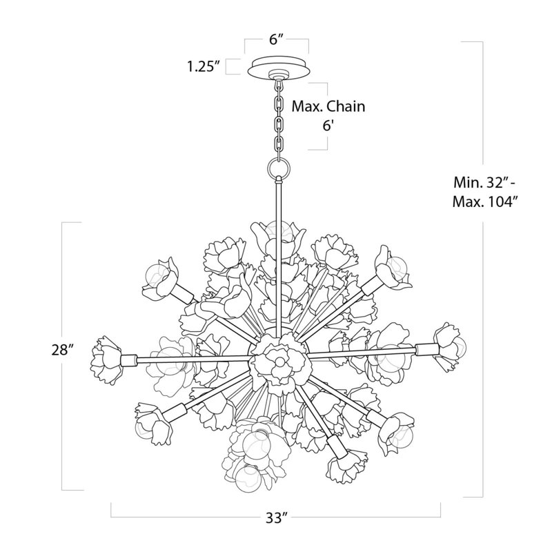 Adeline Gold 22-Light Sputnik Chandelier