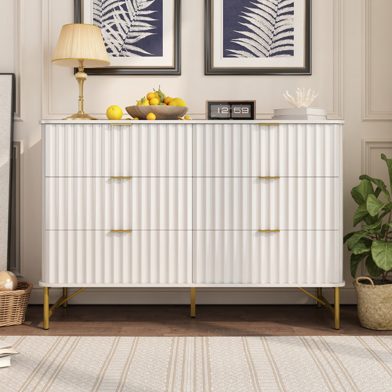 Barberton 6 - Drawer Accent Chest, White
