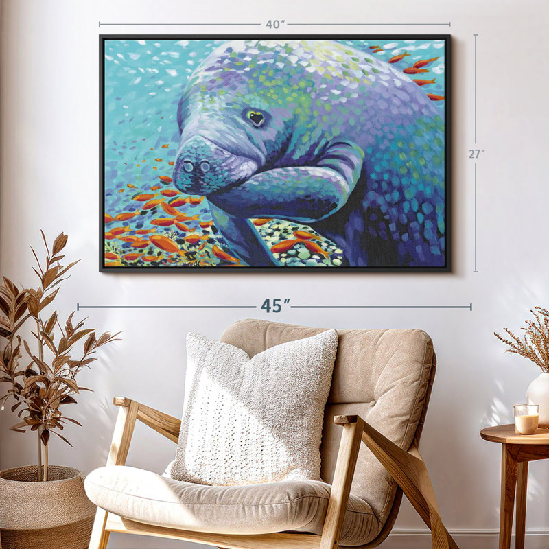 Animal «Art mural chérie de la mer II», H 27 po x l 40 po