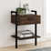 Navarro Rustic Wall Mount Nightstand with Drawer and Storage Shelf