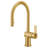 MOEN Cia Single-Handle Pull-Down Sprayer Kitchen Faucet with Power Boost in Brushed Gold-69881884